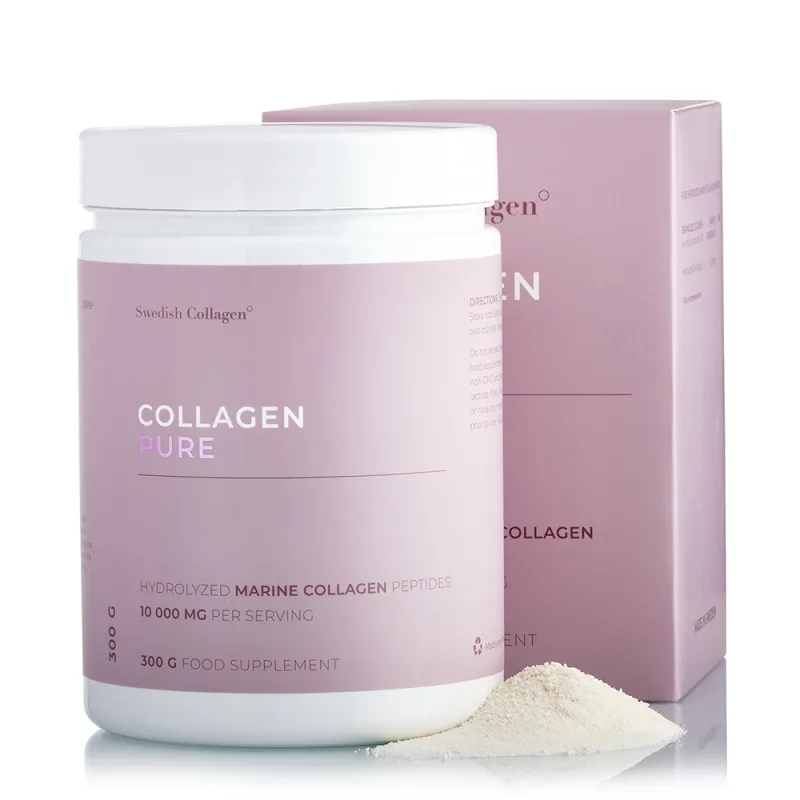 Pulbere de colagen hidrolizat tip 1 si 3 Pure peptide, 300g, Swedish Collagen — preț și oferte
