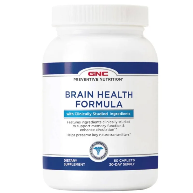 Formula pentru sanatatea creierului si sistemului nervos Preventive Nutrition Brain Health, 60 tablete, GNC — preț și oferte