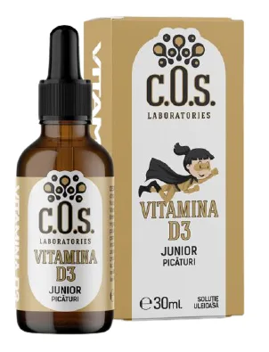 Vitamina D3 Junior picaturi, 30ml, COS Laboratories — preț și oferte