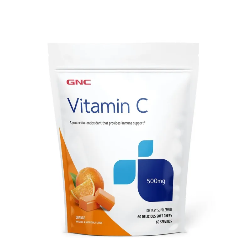 Vitamina C 500mg, 60 caramele, GNC — preț și oferte