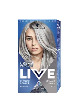 Vopsea de par permanenta U71 Metallic Silver, 142,5ml, Live — preț și oferte
