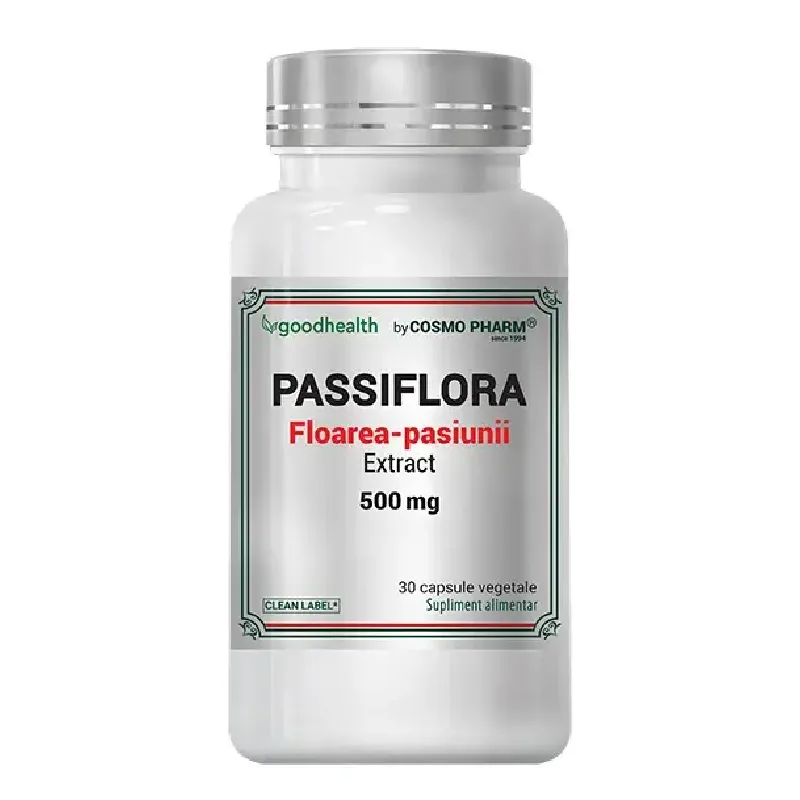 Passiflora Extract, 500 mg, 30 comprimate, Cosmo Pharm — preț și oferte