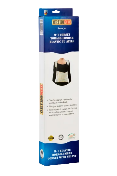 Corset toraco-lombar elastic cu atele Marimea L, 1 bucata, Orthomed — preț și oferte