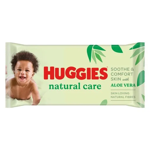Servetele umede Baby Natural Care, 56 bucati, Huggies — preț și oferte