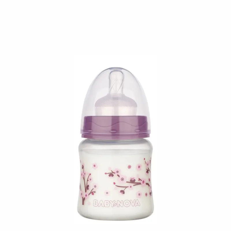 Biberon PP cu decor fara BPA, 1 x 150ml, Baby Nova — preț și oferte