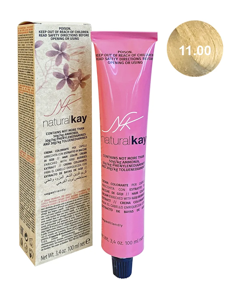Vopsea vegana 11.00 Superplatinum Natural Blonde, 100ml, Natural Kay — preț și oferte