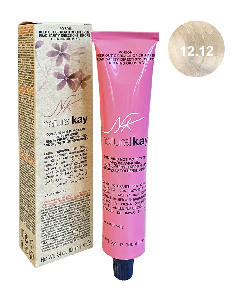 Vopsea vegana 12.12 Pearl Extralightener Blonde, 100ml, Natural Kay — preț și oferte
