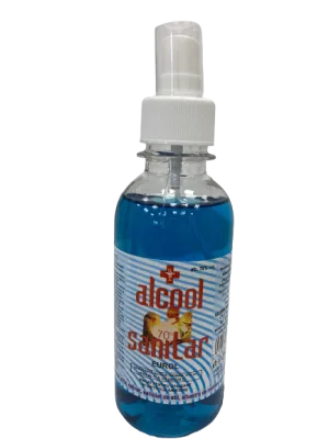 Alcool sanitar 70% cu pulverizator, 200ml, Eurol