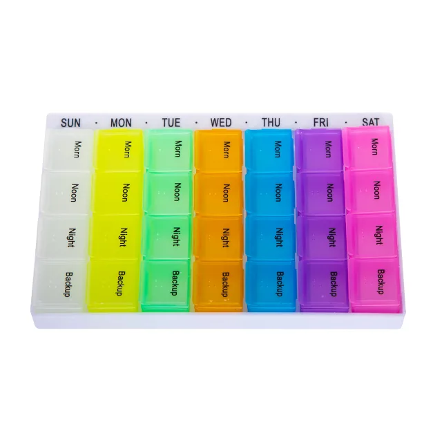 Organizator saptamanal pentru medicamente cu separator, Narcis — preț și oferte