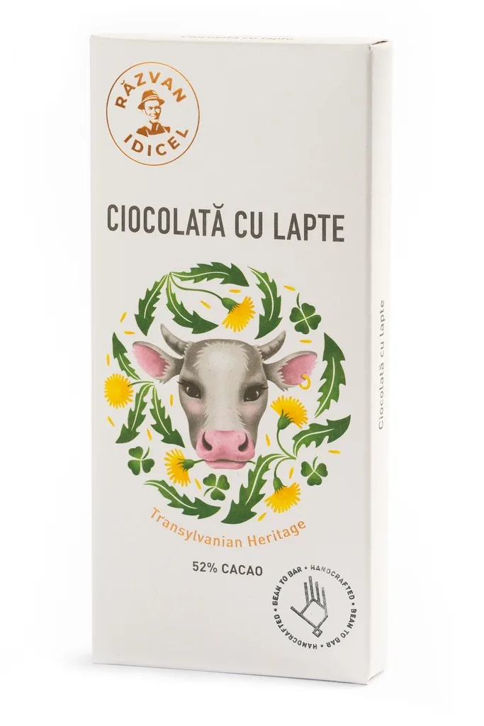 Ciocolata 54% cacao cu lapte, 70g, Razvan Idicel — preț și oferte
