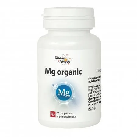 Magneziu Organic, 60 comprimate, Dacia Plant — preț și oferte
