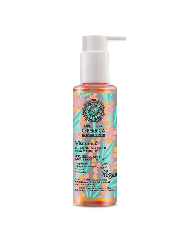 Gel spumant pentru curatarea fetei Oblepikha C-Berrica, 145ml, Natura Siberica — preț și oferte