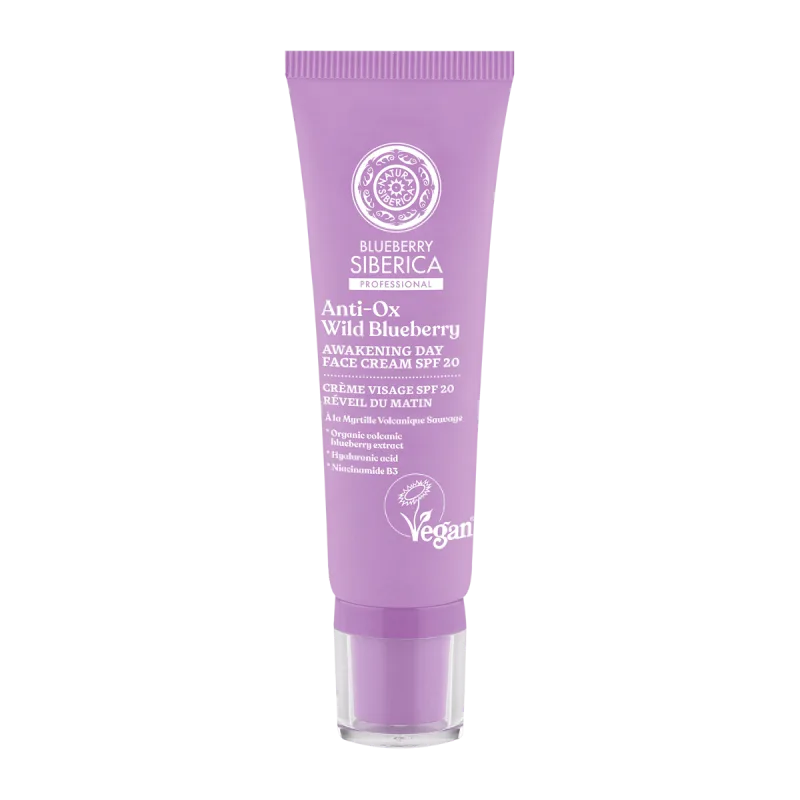 Crema de zi antioxidanta pentru fata cu afine SPF20, 50ml, Natura Siberica — preț și oferte