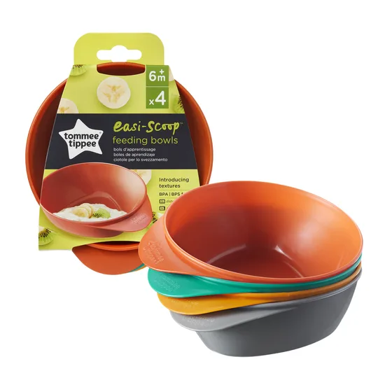 Set castroane ergonomice +6 luni multicolore, 4 bucati, Tommee Tippee — preț și oferte