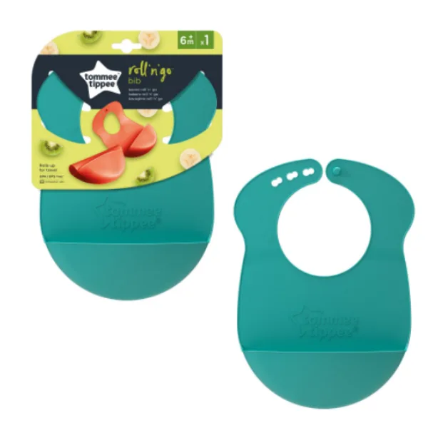 Baveta Roll&Go Verde 6 luni+, 1 bucata, Tommee Tippee — preț și oferte