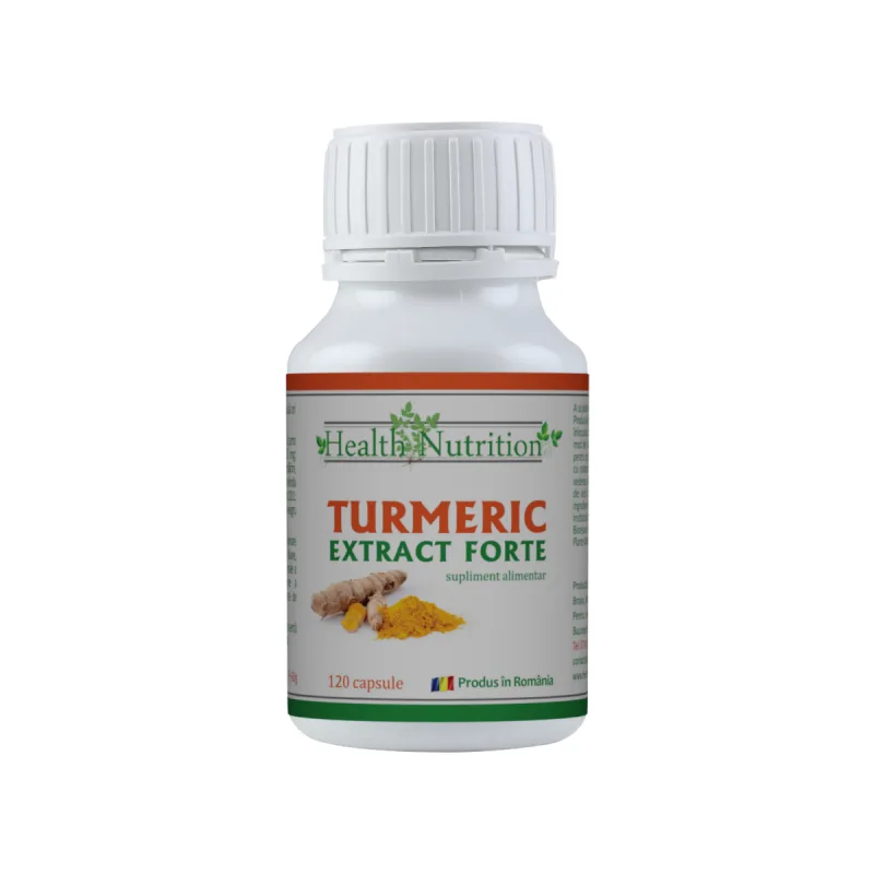 Turmeric Extract Forte Natural, 120 capsule, Health Nutrition — preț și oferte