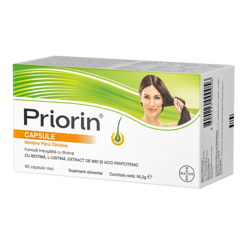 Priorin, 60 capsule, Bayer — preț și oferte