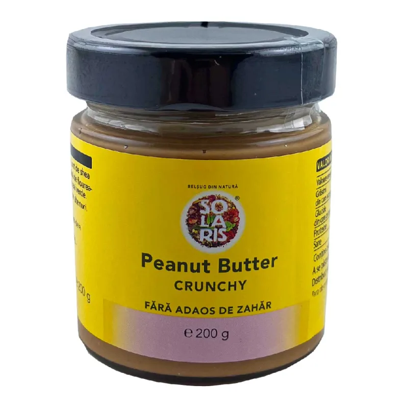 Crema de Peanut Butter Crunchy, 200g, Solaris — preț și oferte
