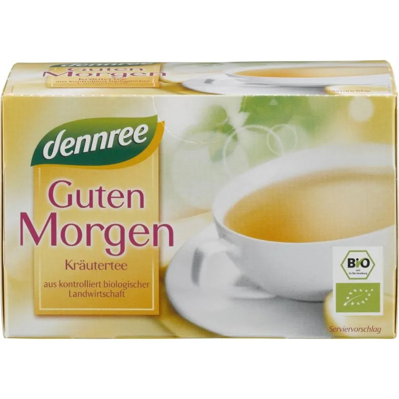Ceai bio Buna dimineta 20 plicuri, 30g, Dennree — preț și oferte