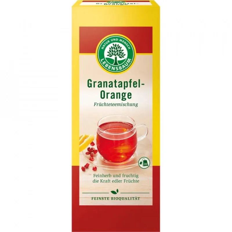 Ceai de rodie cu portocala bio, 40g, Lebensbaum — preț și oferte