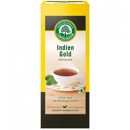 Ceai negru bio Indian Gold, 40g, Lebensbaum — preț și oferte