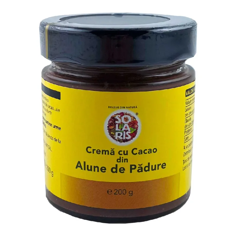 Crema cu cacao din alune de padure, 200g, Solaris — preț și oferte