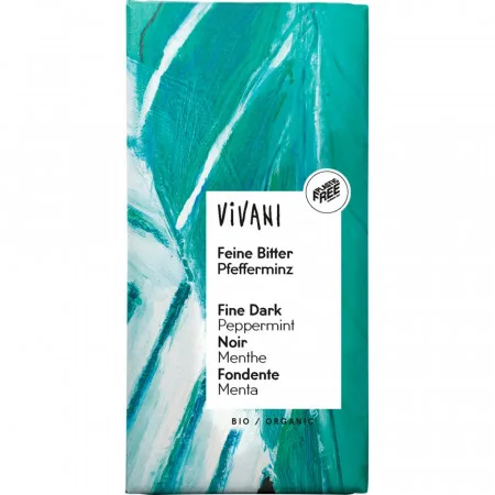 Ciocolata neagra cu menta Bio, 100g, Vivani — preț și oferte