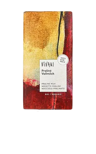 Ciocolata cu praline si lapte integral Bio, 100g, Vivani — preț și oferte