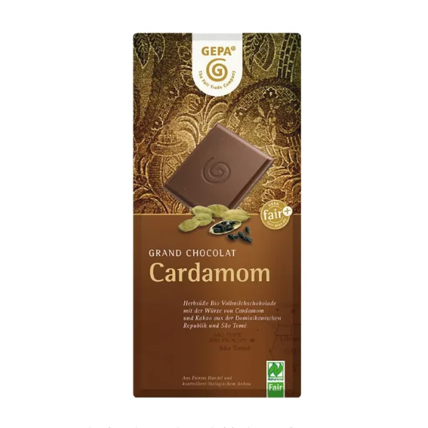 Ciocolata bio cu cardamon, 100g, Gepa — preț și oferte