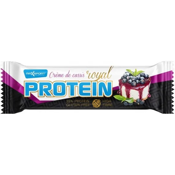 Baton proteic in invelis alb cu arome de coacaze negre, 60g, Max Sport — preț și oferte