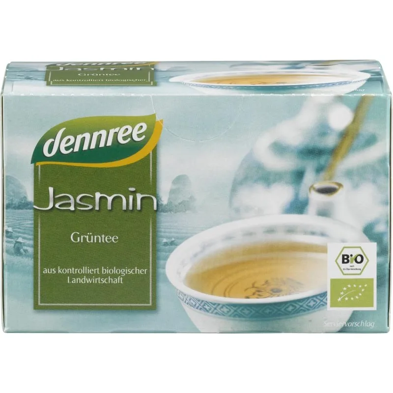 Ceai verde Jasmin 20 plicuri, 30g, Dennree — preț și oferte
