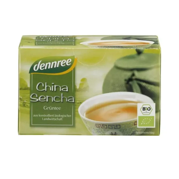 Ceai verde Sencha 20 plicuri, 30g, Dennree — preț și oferte