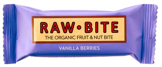 Baton vegan cu fructe de padure Vanilla Berries, 50g, Raw Bite — preț și oferte