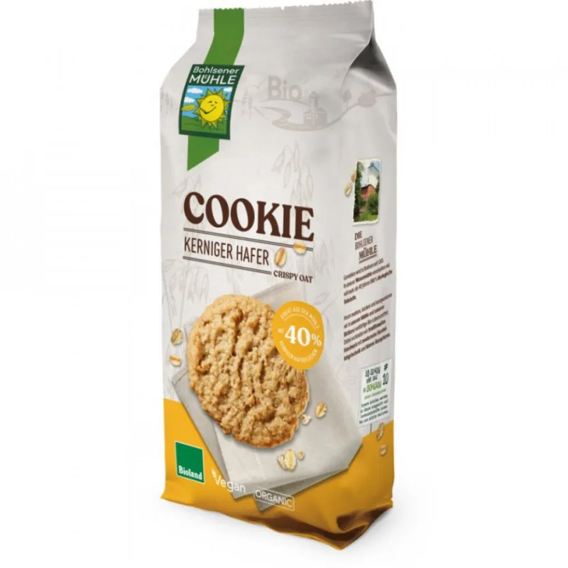 Cookies din ovaz Bio, 175g, Bohlsener Muhle — preț și oferte