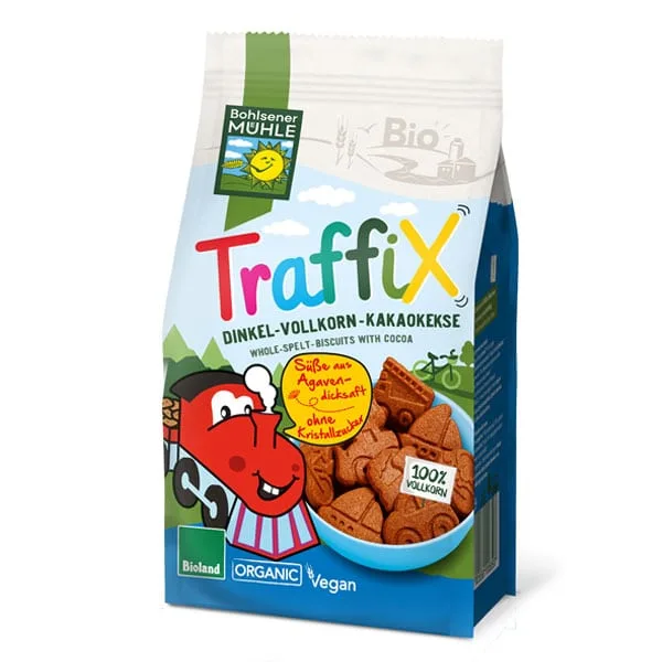 Biscuiti cu aroma de ciocolata Traffix, 125g, Bohlsener Muhle — preț și oferte