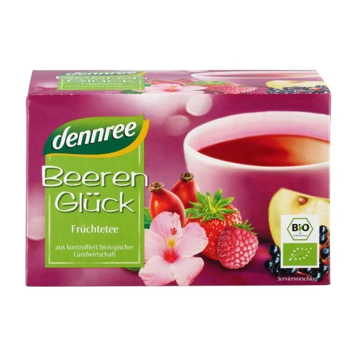 Ceai de fructe de padure 20 plicuri, 40g, Dennree — preț și oferte
