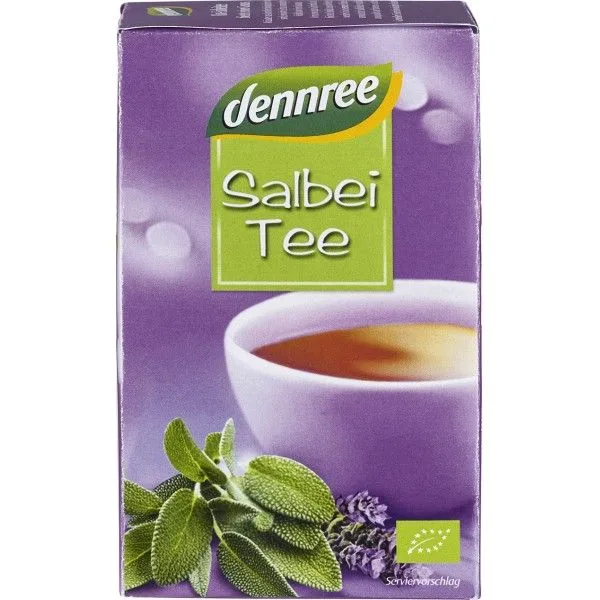Ceai de salvie 20 plicuri, 30g, Dennree — preț și oferte