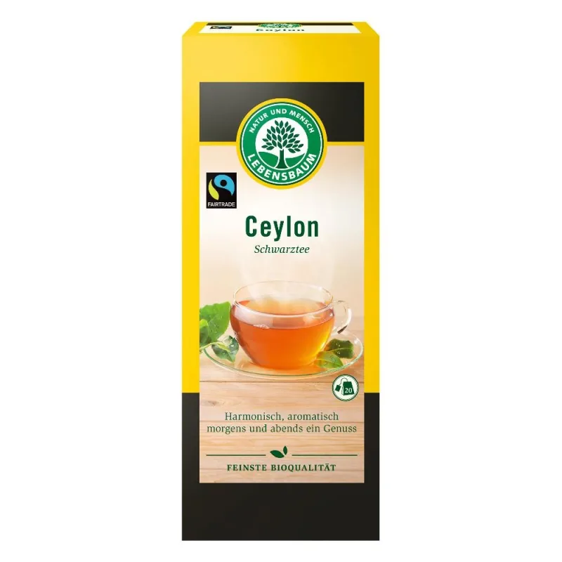 Ceai negru Ceylon, 40g, Lebensbaum — preț și oferte