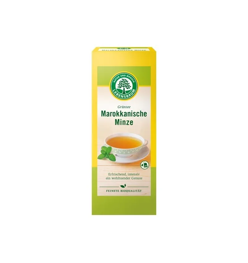 Ceai verde bio cu menta Marocana, 40g, Lebensbaum — preț și oferte