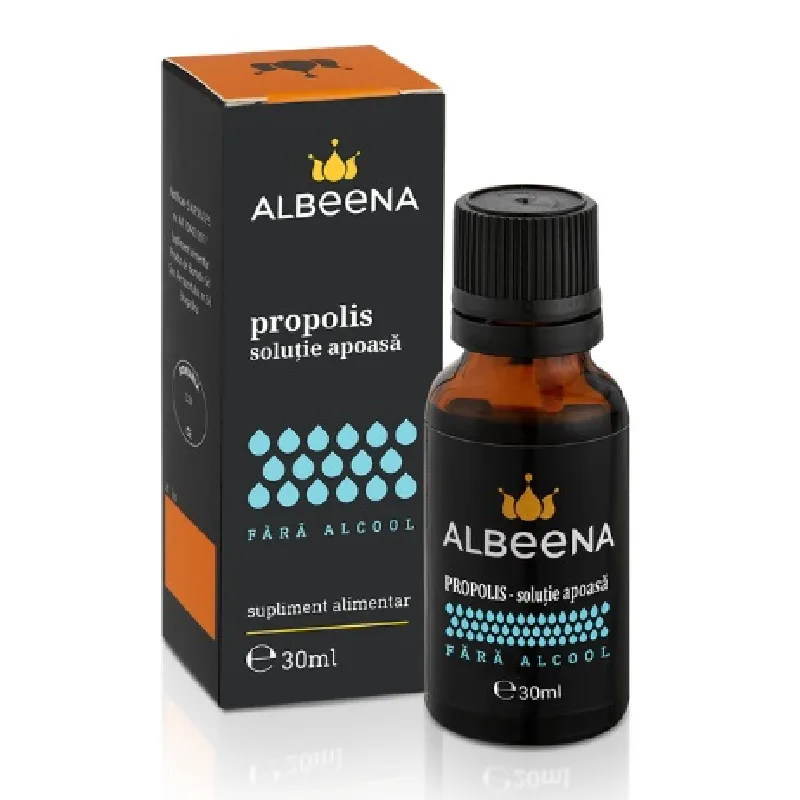 Propolis Solutie apoasa fara alcool, 30 ml, Albeena — preț și oferte