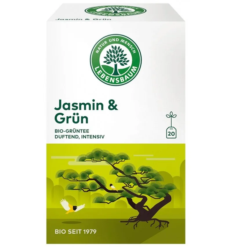 Ceai verde bio Jasmin, 30g, Lebensbaum — preț și oferte