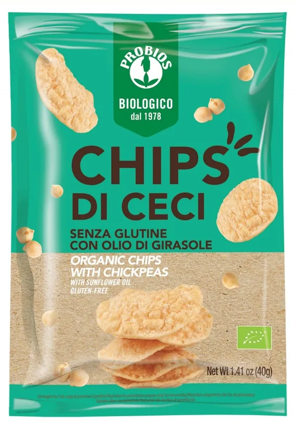 Chipsuri de naut fara gluten, 40g, Probios — preț și oferte