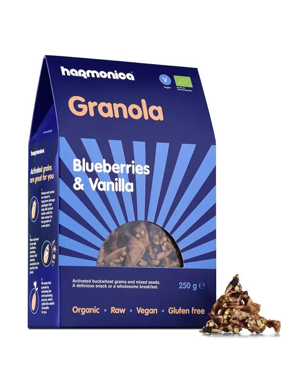 Granola cu afine si vanilie Bio, 250g, Harmonica — preț și oferte