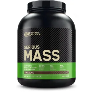 Gainer pudra proteica proteine din zer 100% Serious Mass Ciocolata, 2.73kg, Optimum Nutrition