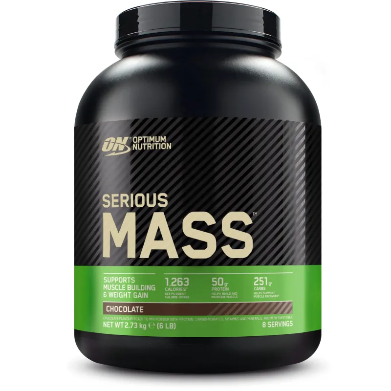 Gainer pudra proteica proteine din zer 100% Serious Mass Ciocolata, 2.73kg, Optimum Nutrition — preț și oferte
