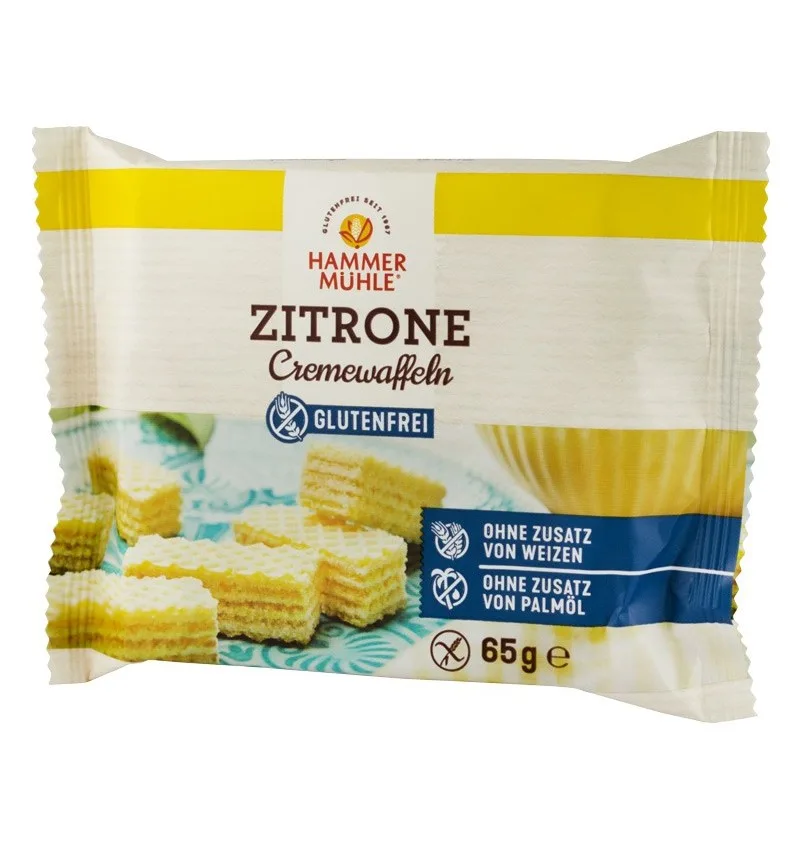 Napolitane cu crema de lamaie, 65g, Hmmer Muhle HAMMER MUHLE — preț și oferte
