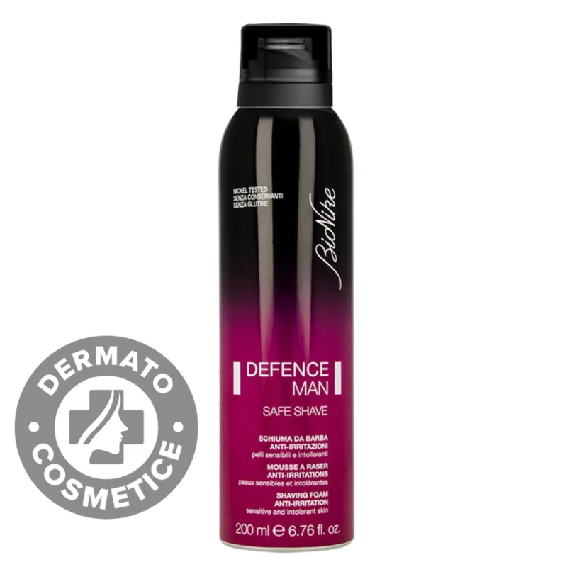 Spuma de barbierit anti-iritatii Defence Man Safe Shave, 200ml, Bionike — preț și oferte