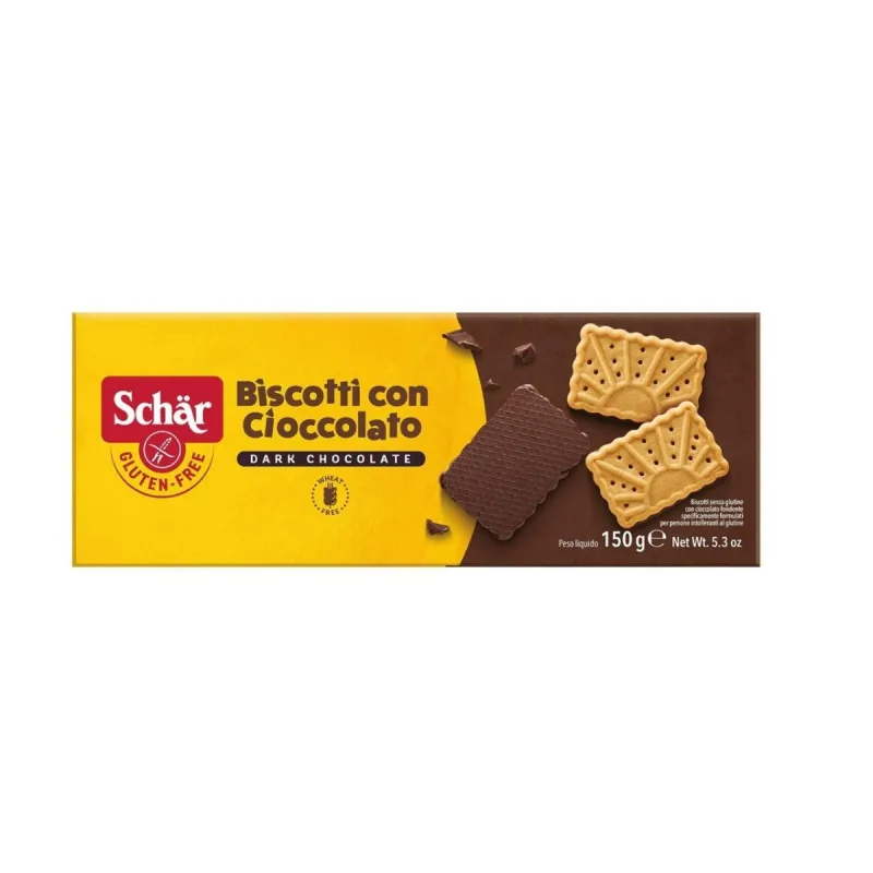 Biscuiti cu ciocolata fara gluten Biscotti, 150g, Schar — preț și oferte