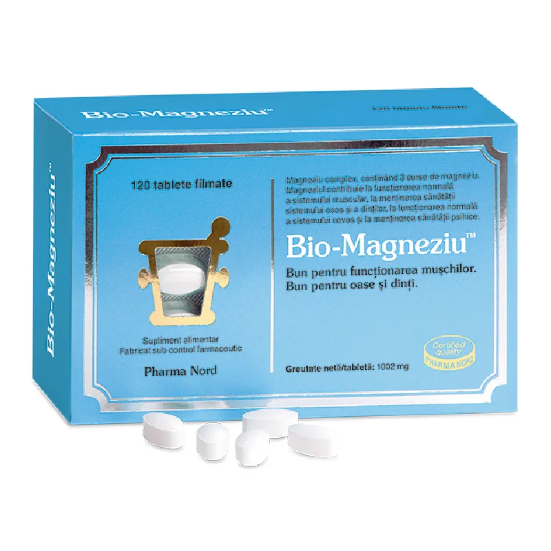 Bio-Magneziu, 120 tablete, Pharma Nord — preț și oferte