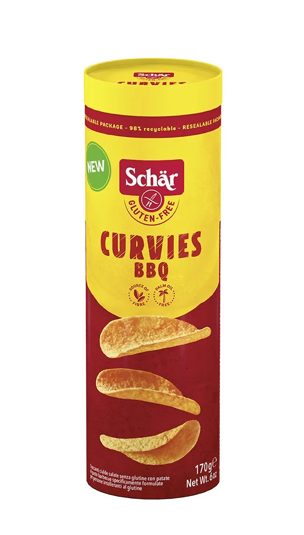 Chipsuri barbeque fara gluten Curvies, 170g, Schar — preț și oferte